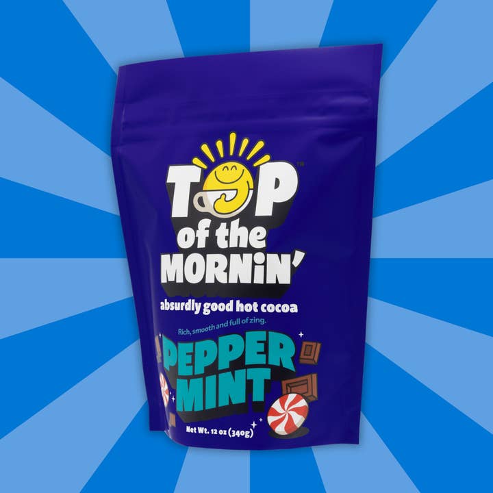 Peppermint Hot Cocoa for wholesale by Top of the Mornin' Coffee