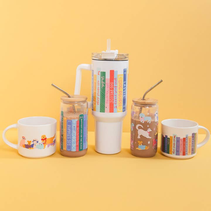 Pippi Post - Wholesale Drinking Glass/Cup - Dapper Dogs Glass Can2