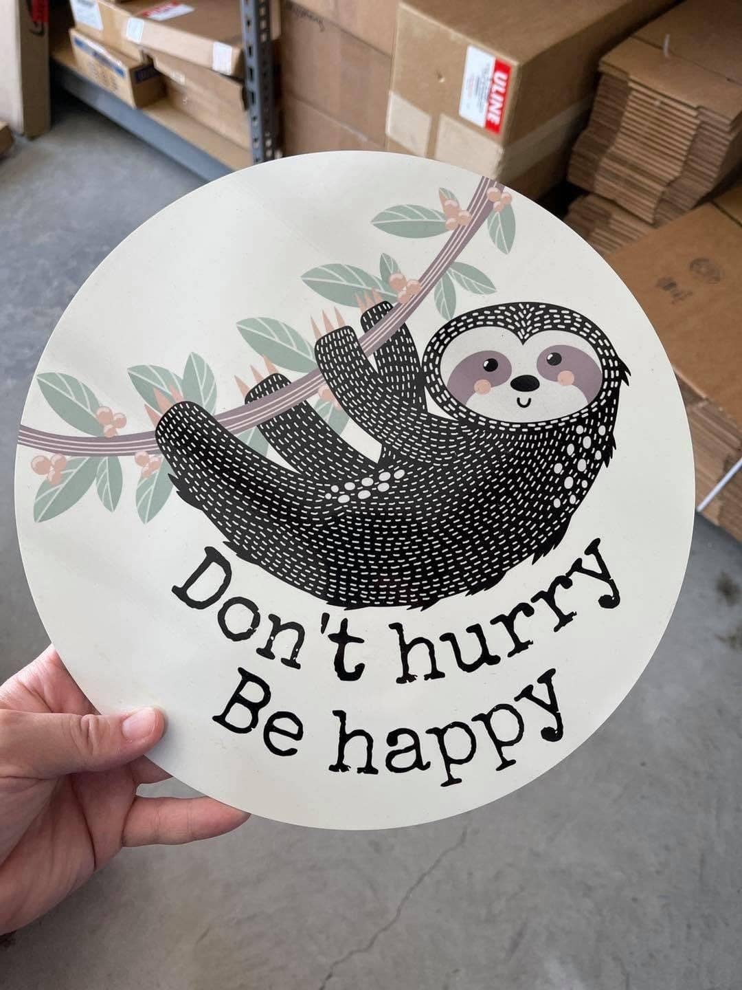 Sayers & Co. – Papel transfer para sublimação por atacado – Espaços em branco do sinal da sublimação do círculo redondo de 11,75”2