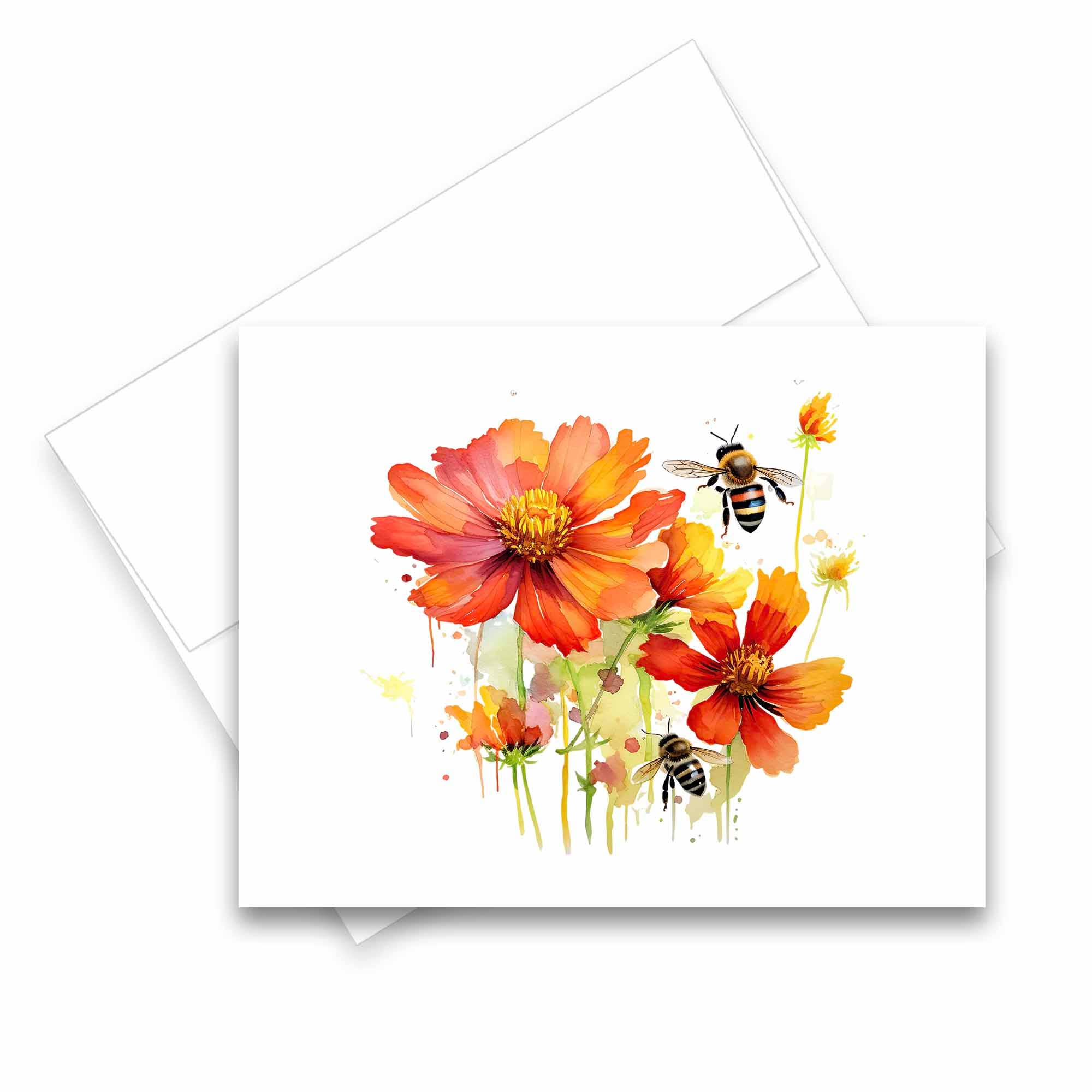 Aria Rae – Cartão de saudação diária por atacado – Cartões de saudação variados Honey Bee, Conjunto de 6, Cartões Brancos5