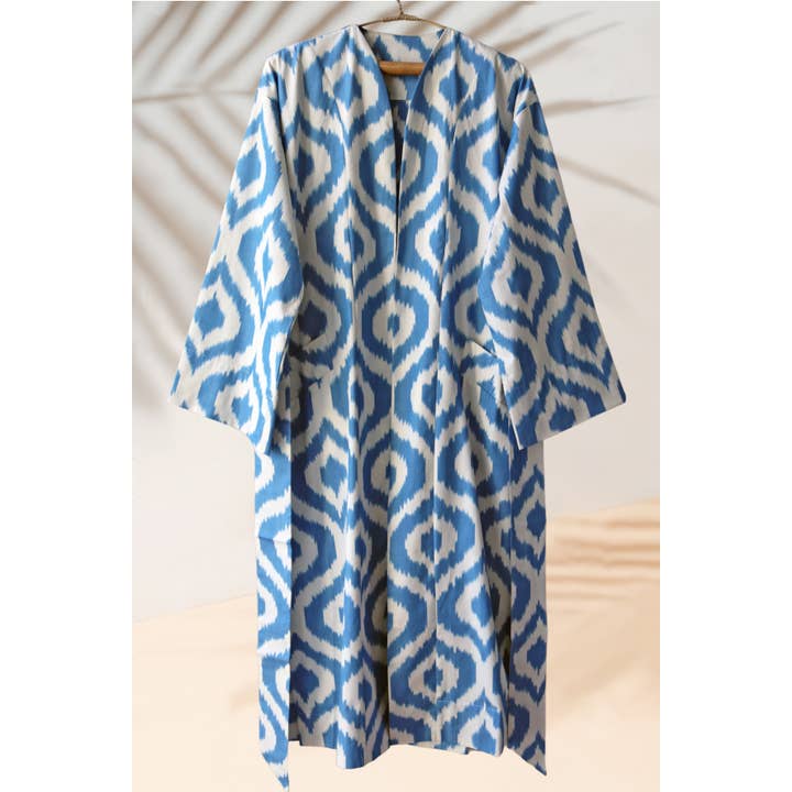 Katoenen Ikat Kaftan 035 voor wholesale door MIASETA