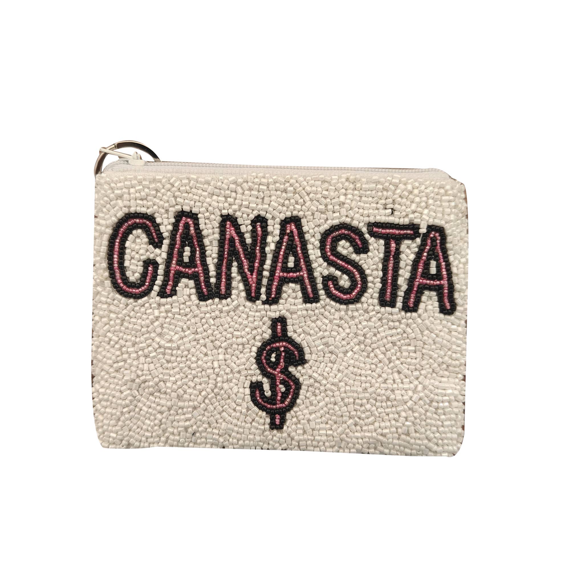 Tiana Designs - Vente Porte-monnaie – femme - CANASTA $ Porte-monnaie SCP 3005 - Blanc/Rose Néon/Noir