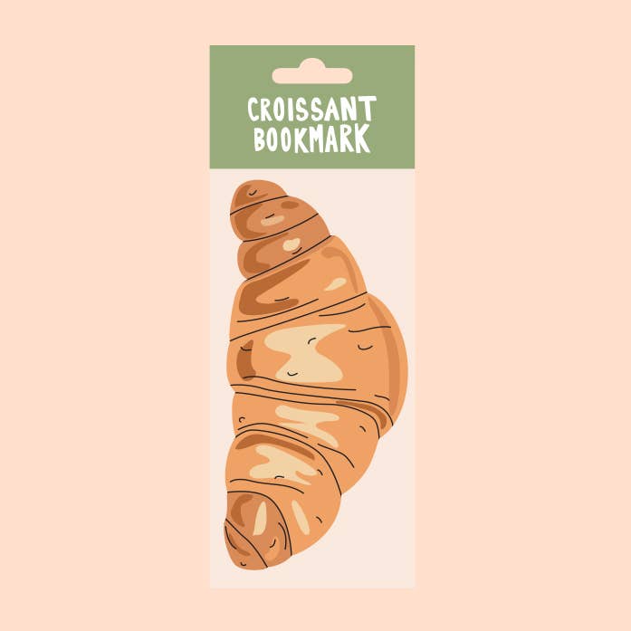 Humdrum Paper - Wholesale Bookmark - Croissant Bookmark (it's die cut!)2