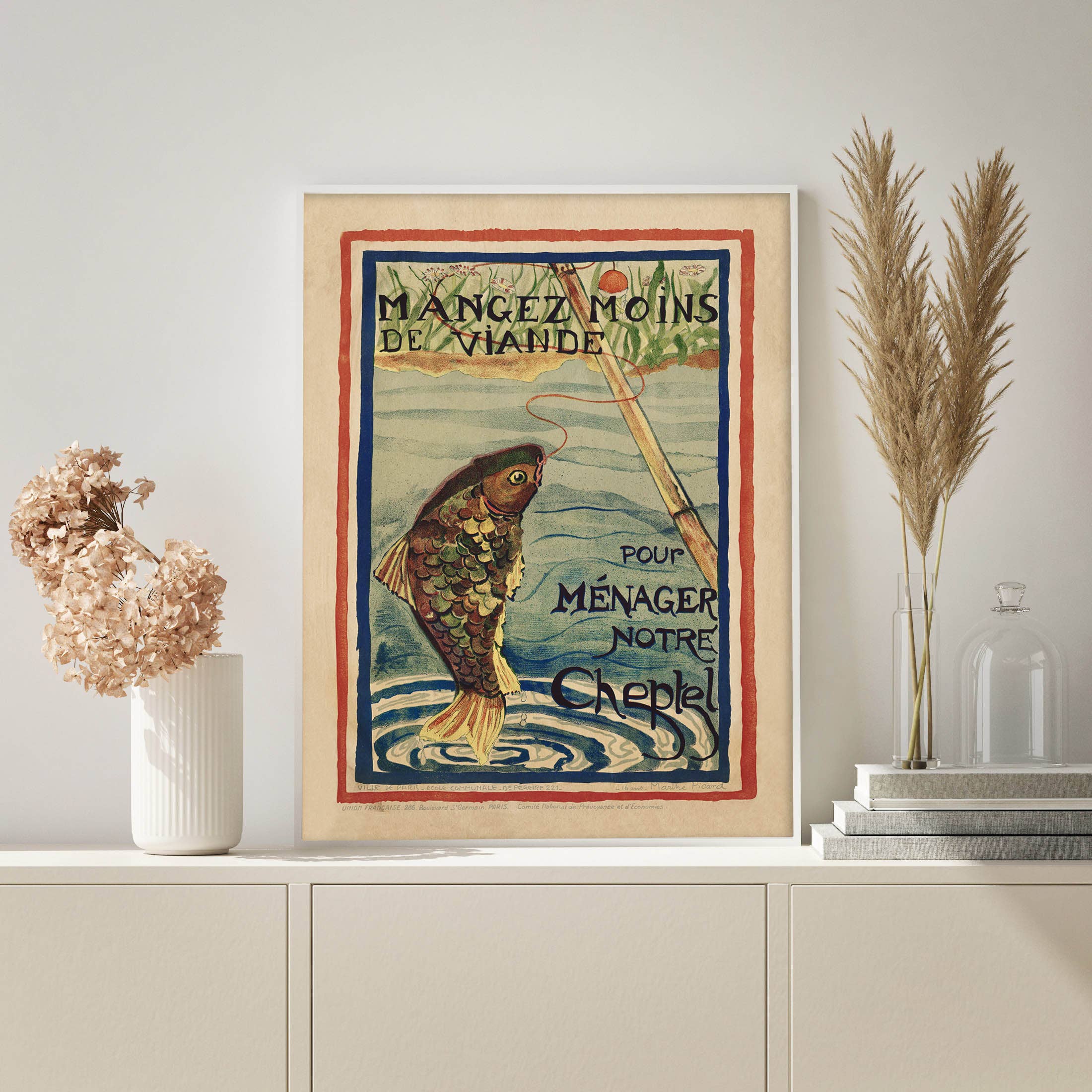 Capricorn Press - Wholesale Art Print - Vintage French Fish1