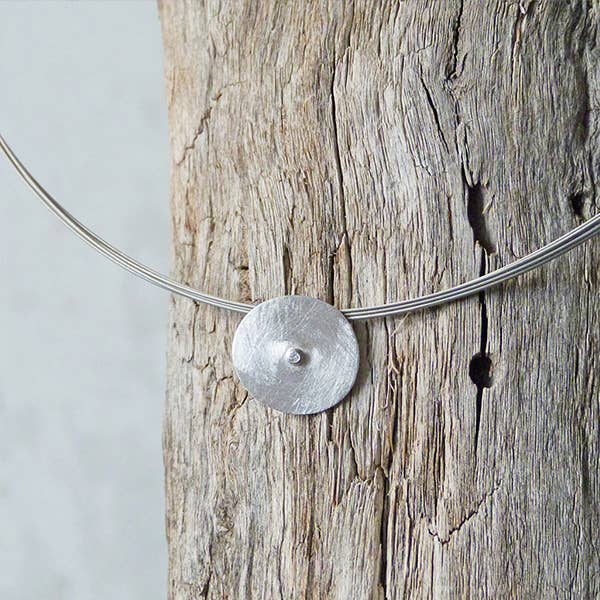 Colgante mini Plata Y Diamante Colección Moon (Pt862Bt) para venta al por mayor de Tass Joies España