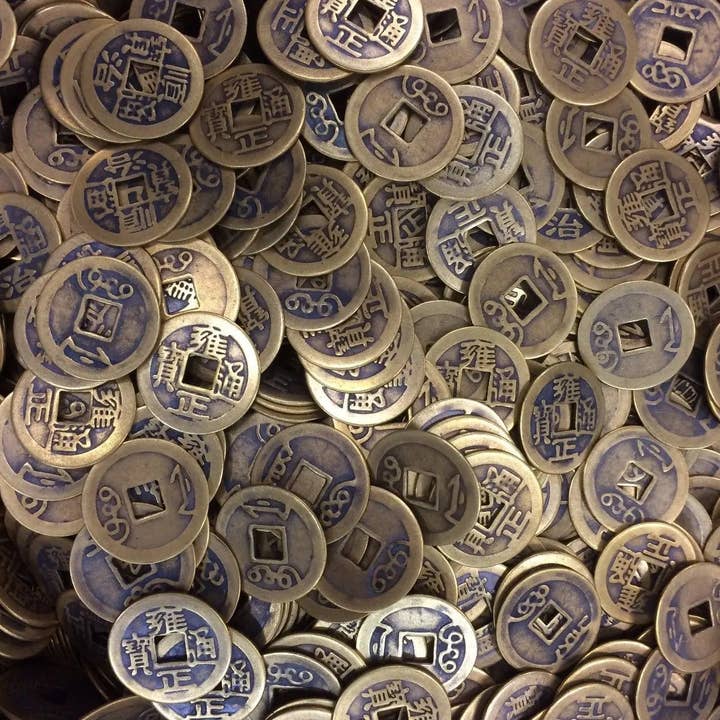 100 monedas de la suerte de latón, monedas chinas antiguas, Fengshui para venta al por mayor de everythingbamboo