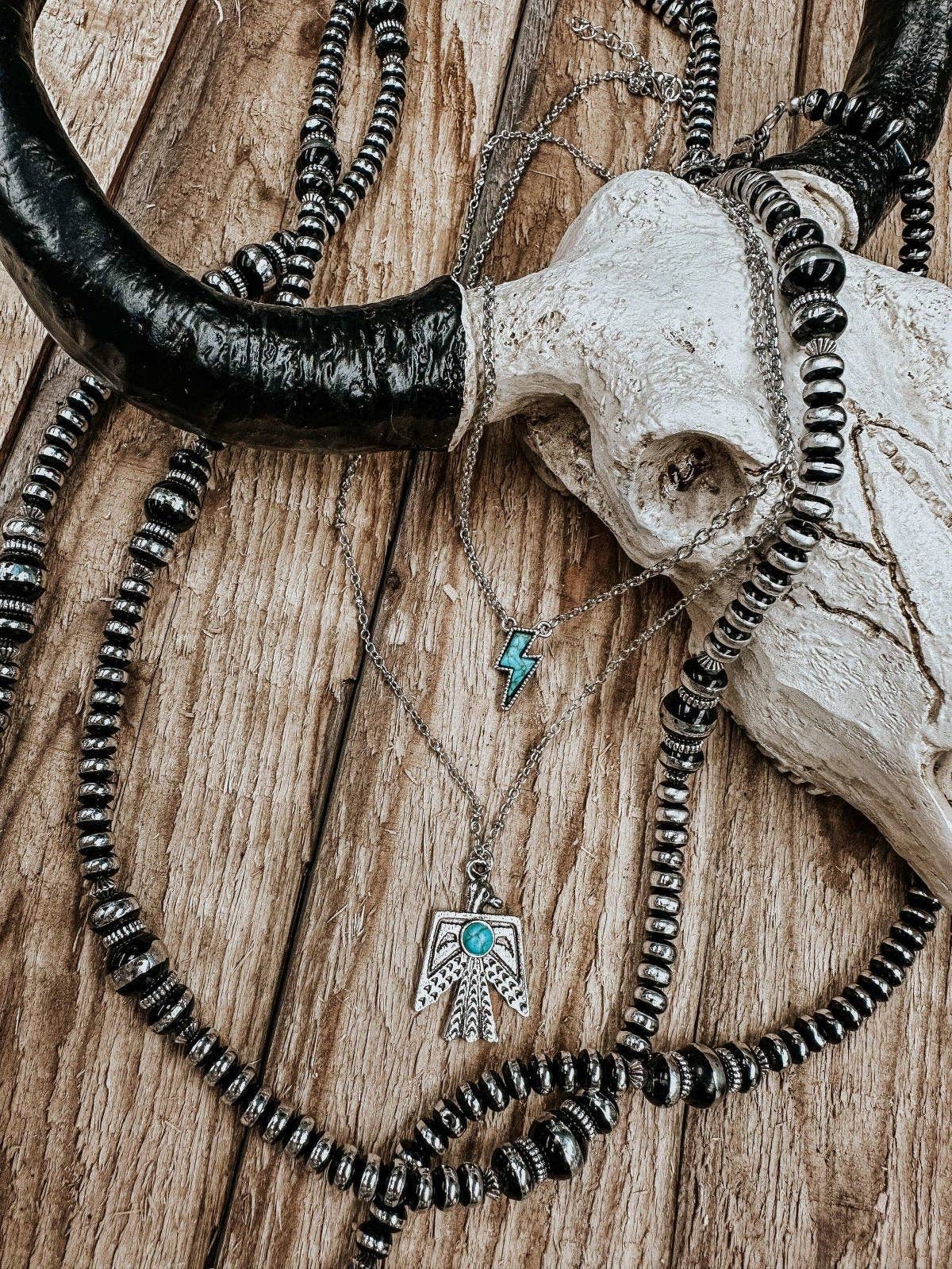 Antique Silver Small Bolt Pendant for wholesale on Faire6