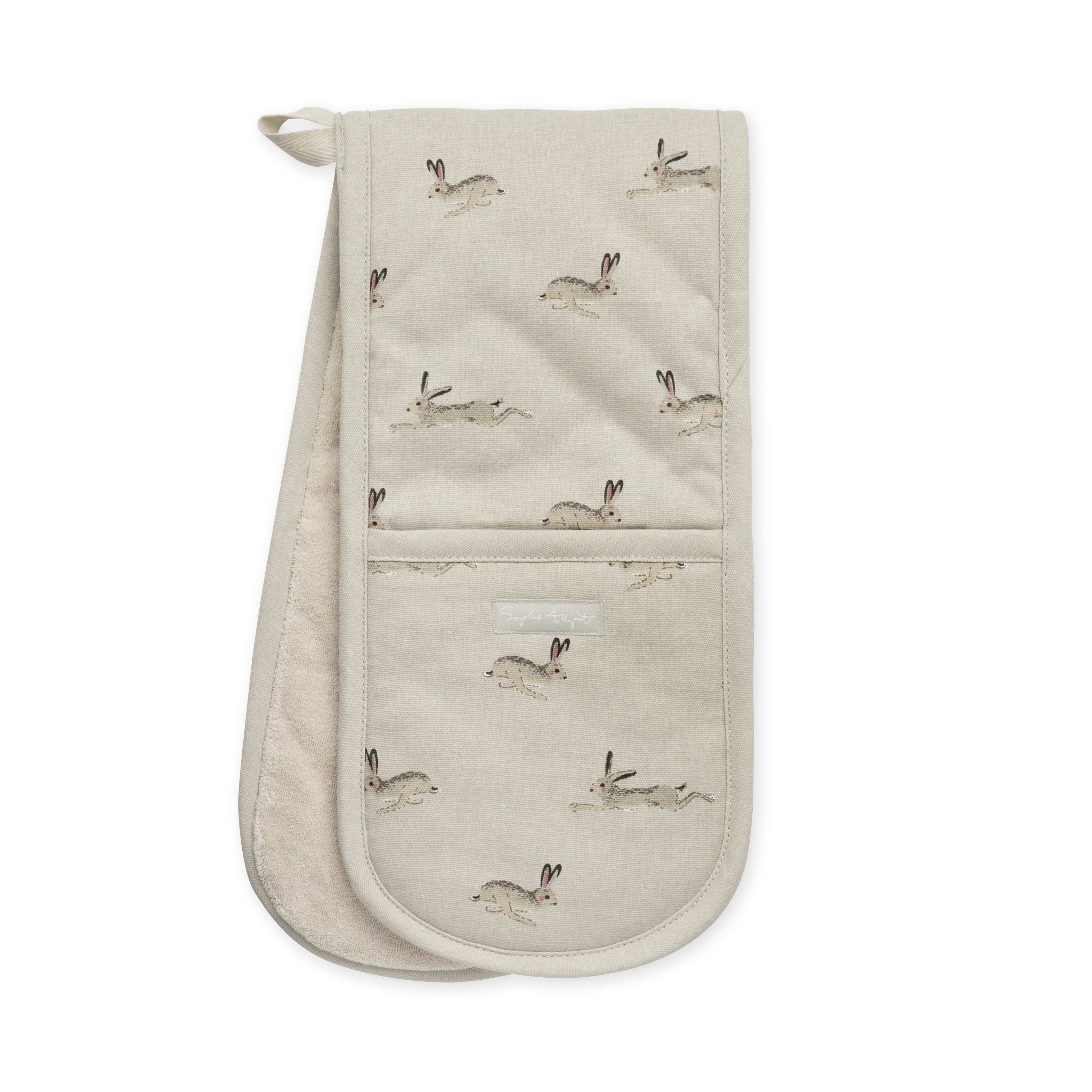 Sophie Allport – wholesale Oven mitt/pot holder – Hare Double Oven Glove3