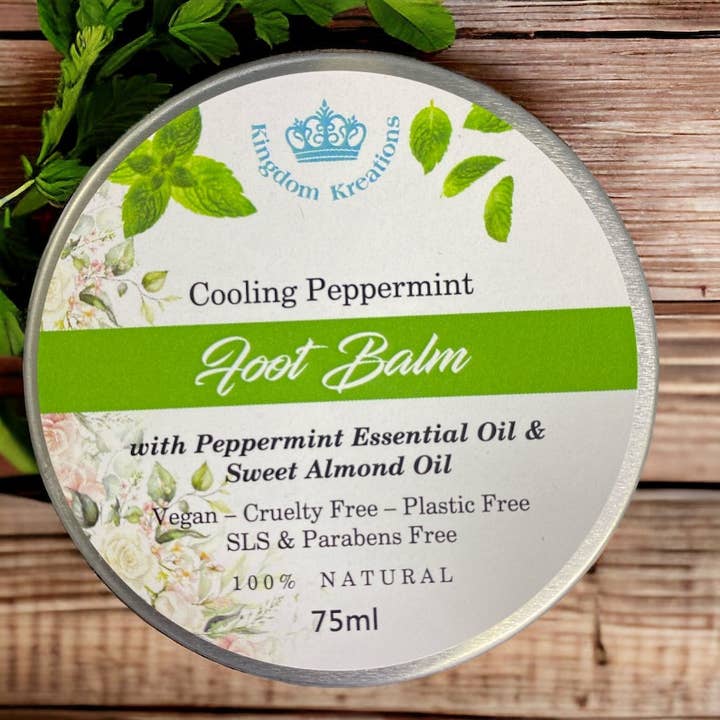 Kingdom Kreations - Wholesale Foot Cream - Foot Balm with Cooling Peppermint - 100% Natural1