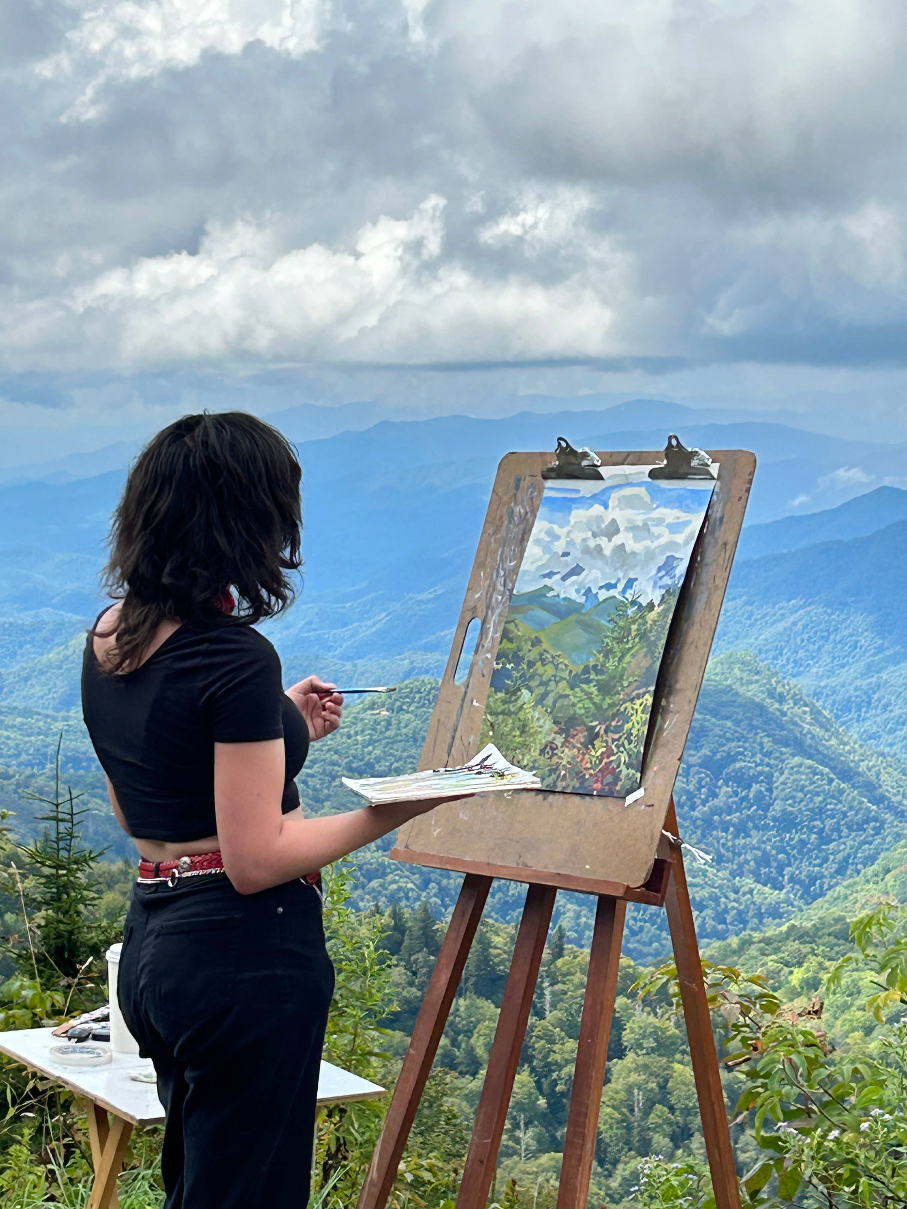 Esther Sketch - Wholesale Kunstprint - Blue Ridge Parkway 8x10 opdruk1