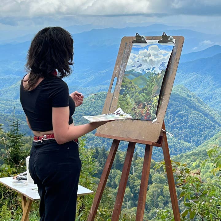 Esther Sketch – Engroshandel Kunsttryk – Blue Ridge Parkway 8x10 Udskriv1