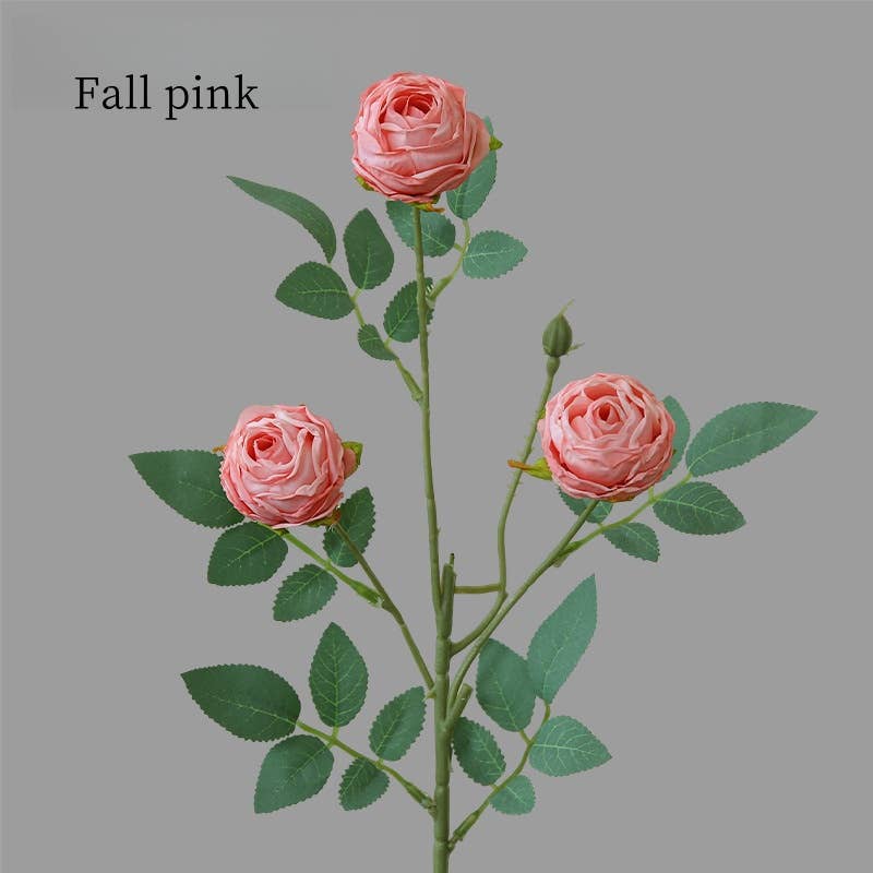 ACNITE(We cover U.S. import duties) - Wholesale Artificial Flowers - 3 heads curly rose flower Artificial rose flower for wedding13