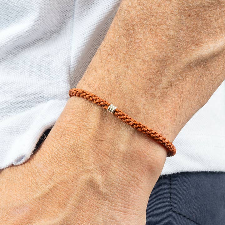 Makarla - Handmade Colombian Jewelry - Wholesale Woven/Braided Bracelet - Men's Braided Bracelet | Rope Bracelet | Silver Bracelet |