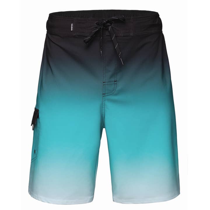 Men's 9" Half Elastic Waist Board Swim Shorts Swimwear for wholesale by Rokka & Rolla