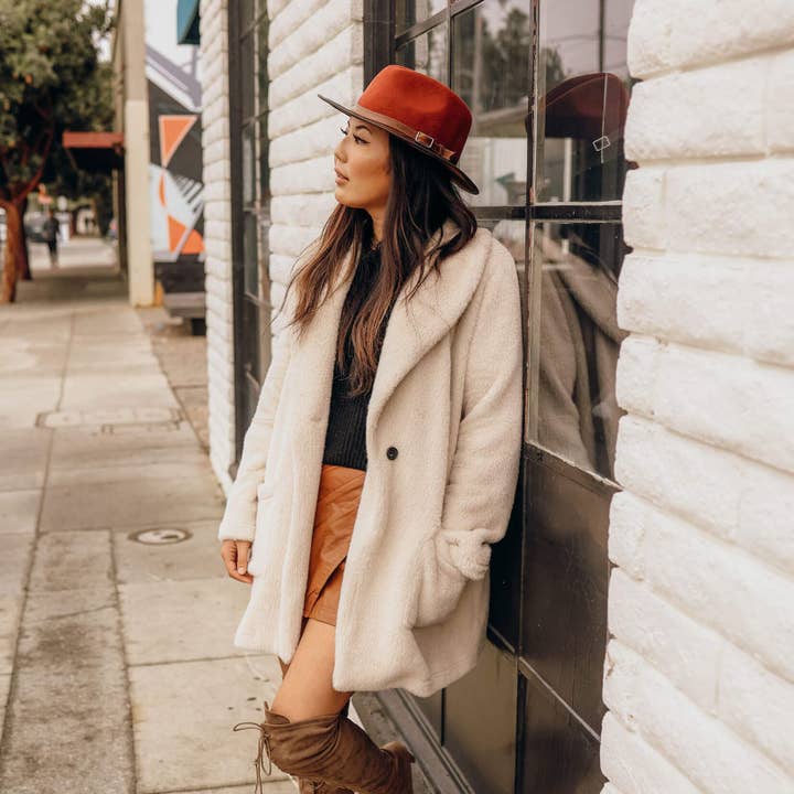 American Hat Makers – Fedora - Unissexo por atacado – Chapéu Fedora de Lã e Pele para Exterior - Summit21