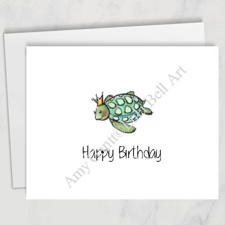 Birthday - Ocean Turtle Greeting Card for wholesale by Lula Bell Cards and Gifts