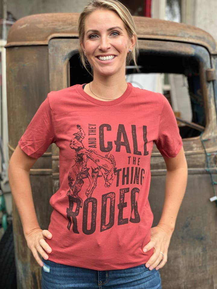 2619 They Call The Thing Rodeo Tee for wholesale by J.Forks Designs