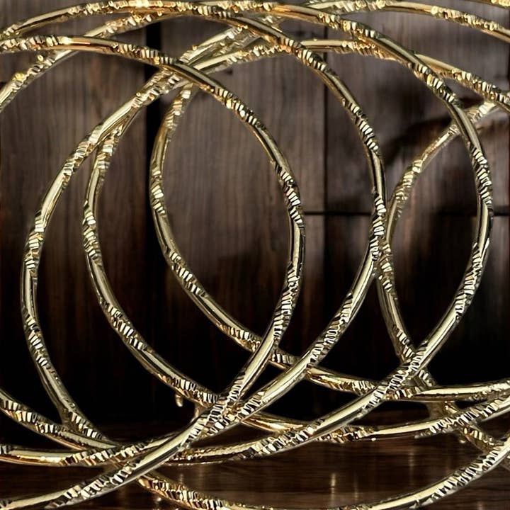 Divina Jewelry & Accessories LLC - Venta al por mayor Juegos de joyas - Pulseras de Brazalete Electrochapadas en Oro de 14k Semanario de 7 Días5