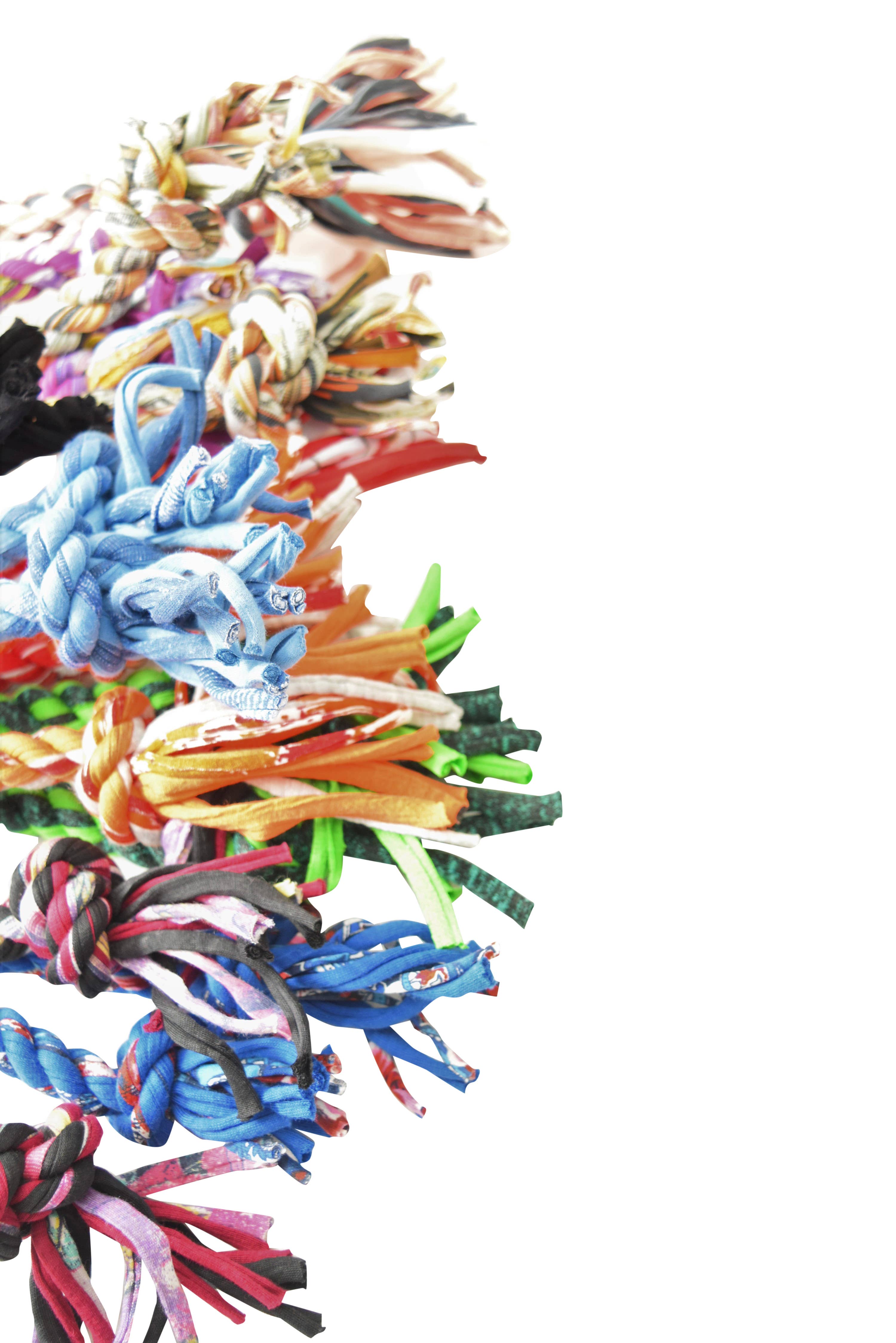 Shreds + rerope - Vendita all'ingrosso Giocattolo di corda - Cani - ReRope - Giocattolo per cani ad anello riciclato, 3 misure (assortimento da 10 pezzi)25