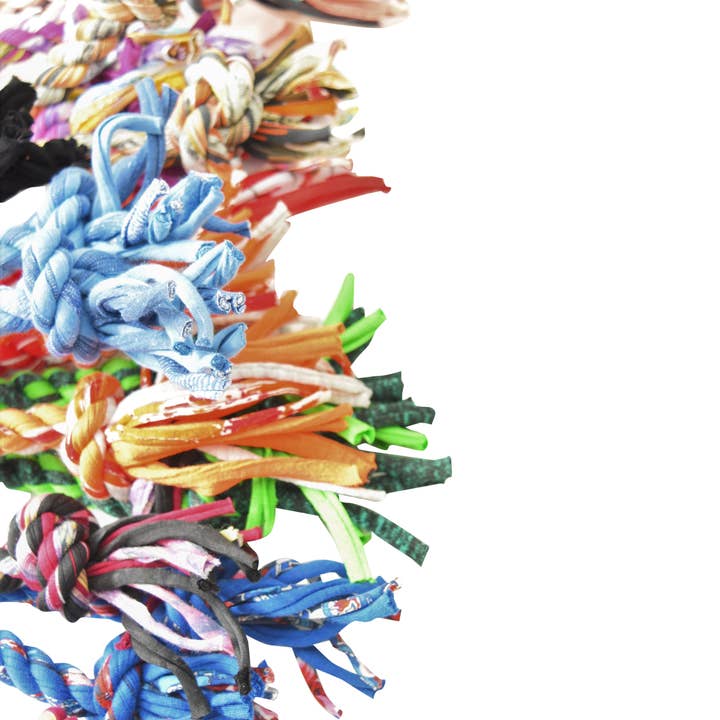 Shreds + rerope - Vendita all'ingrosso Giocattolo di corda - Cani - ReRope - Giocattolo per cani ad anello riciclato, 3 misure (assortimento da 10 pezzi)25