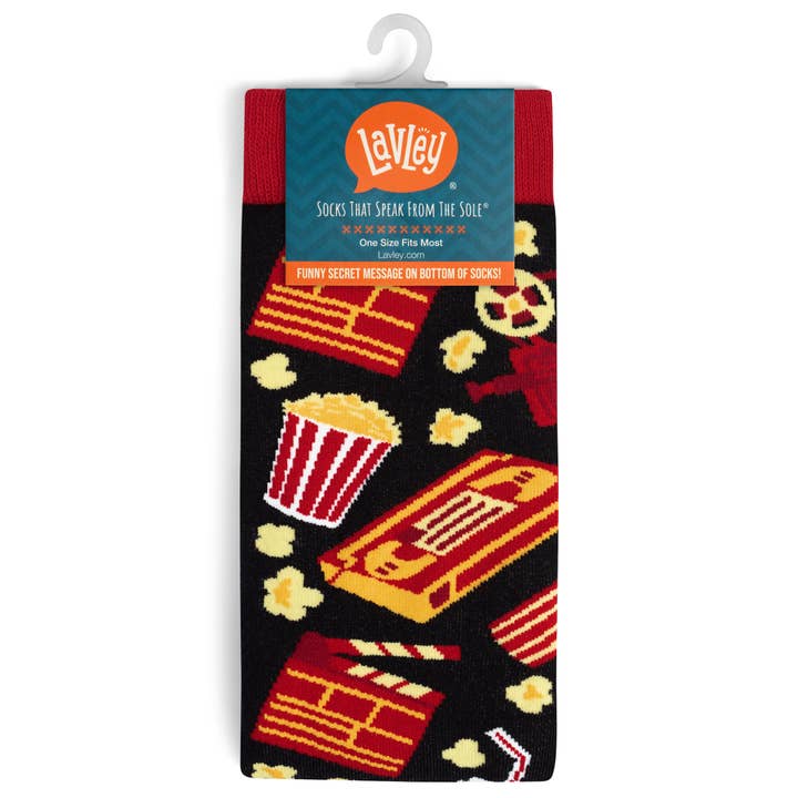 Lavley - Wholesale Socks - Unisex - Do Not Disturb, I'm Watching Movies Socks1