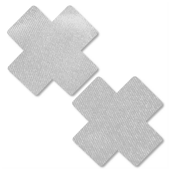 Velvet X Cross Nipple Cover Pasties for wholesale by Niptees