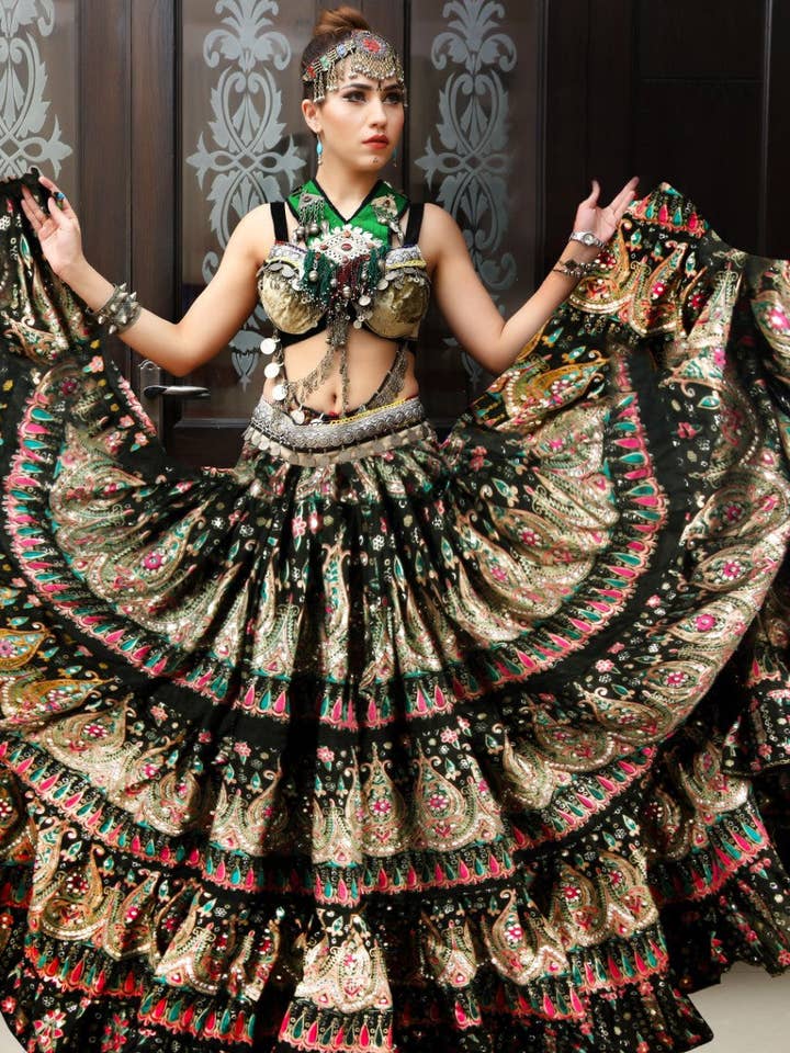 Block Print Skirt Beauty for wholesale by Senoritas Tribal Designs