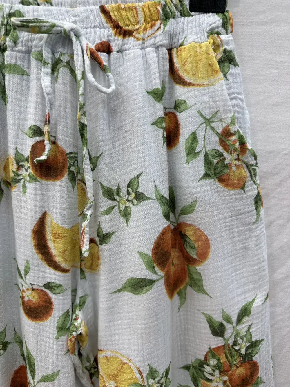 Mimi & Gogo - Wholesale Pants - Women's - Fruit Print Cotton Gauze Pants5