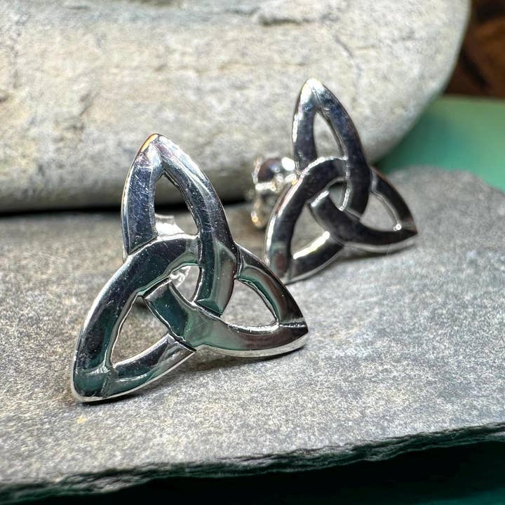 Celtic Crystal Designs Jewelry & Gifts - Wholesale Stud/Post Earrings - Zephyr Celtic Trinity Knot Earrings1
