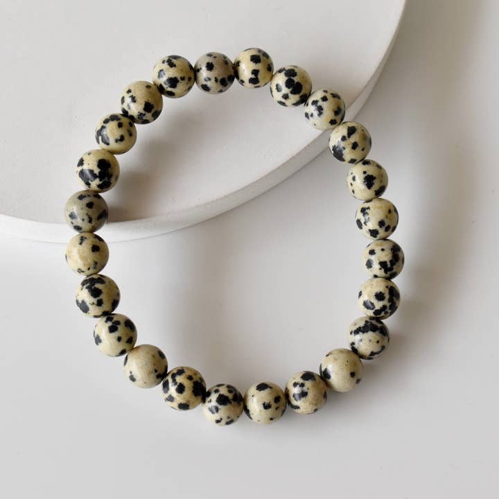 Soothing Crystals - Wholesale Beaded Bracelet - Healing Bracelet | Dalmatian Jasper | Gemstone Bracelet
