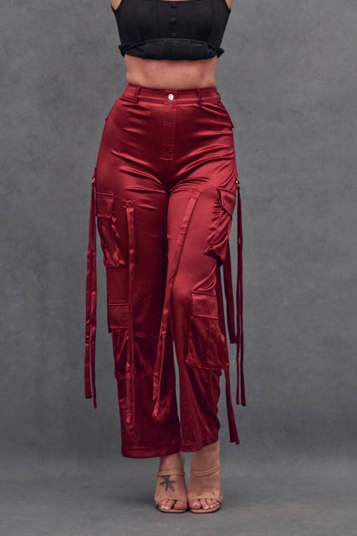 WFFS – wholesale Pants – Women's – Satin Cargo Pant2