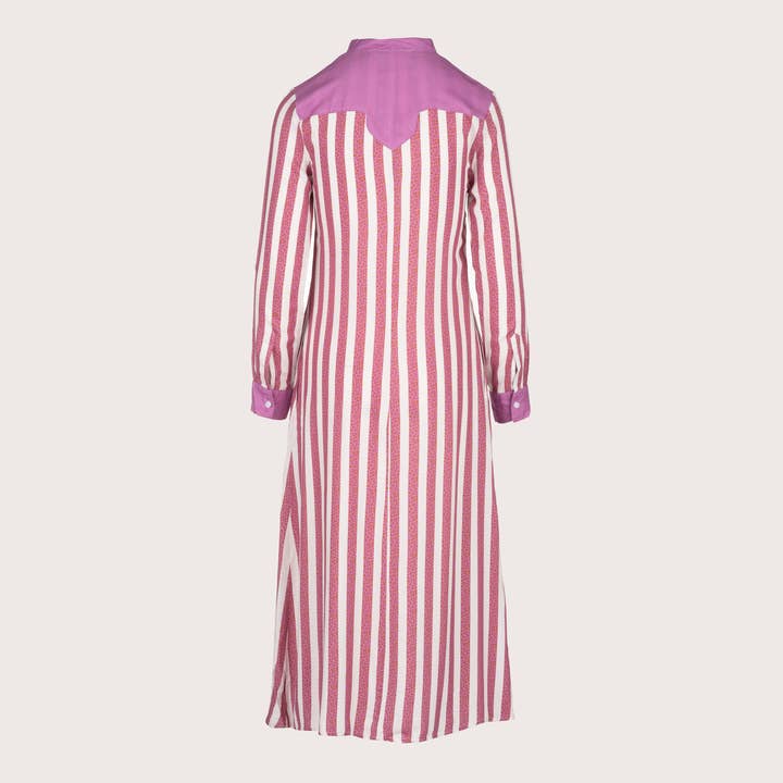 ODAY - Vente Robe – femme - Robe Missdasha - Rayures mauves à pois 1