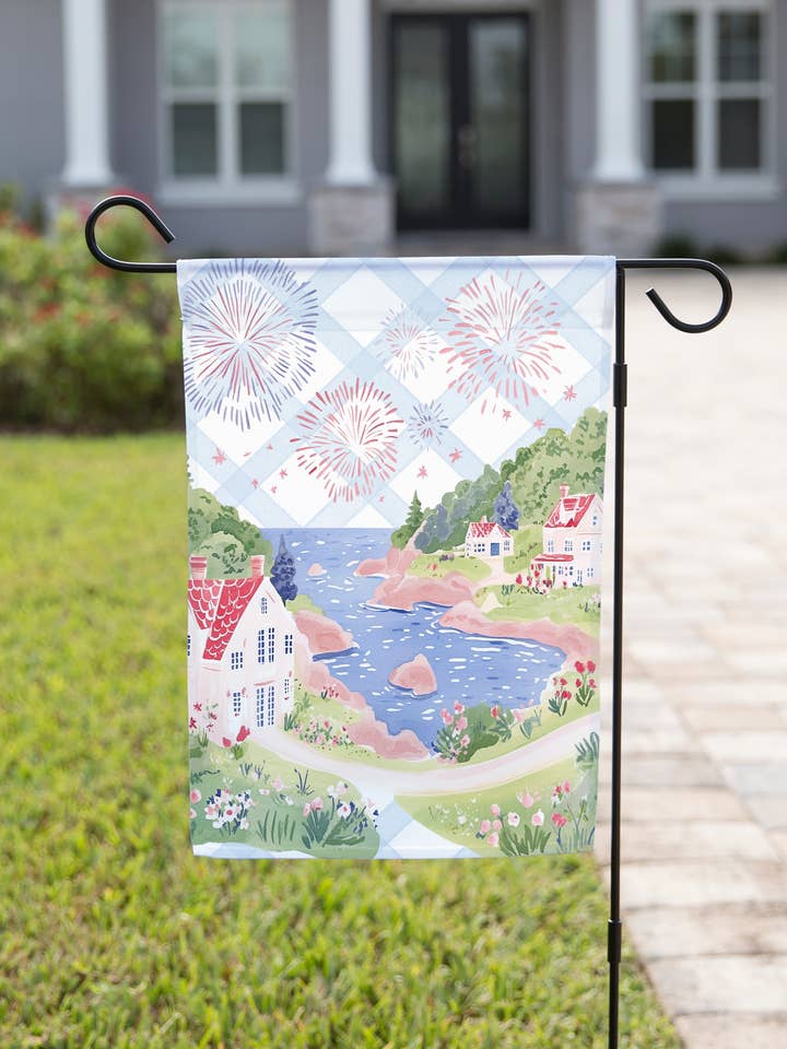 Patriotische Gartenflagge – Küstenfeuerwerk für den Großhandel von The Navy Knot