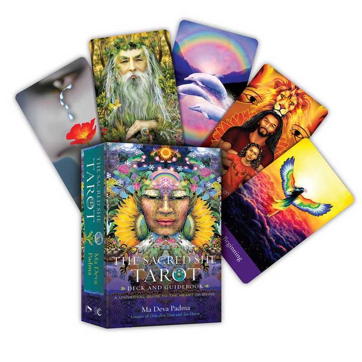 Simon & Schuster - Wholesale Tarot Cards - Sacred She Tarot Deck and Guidebook by Ma Deva Padma