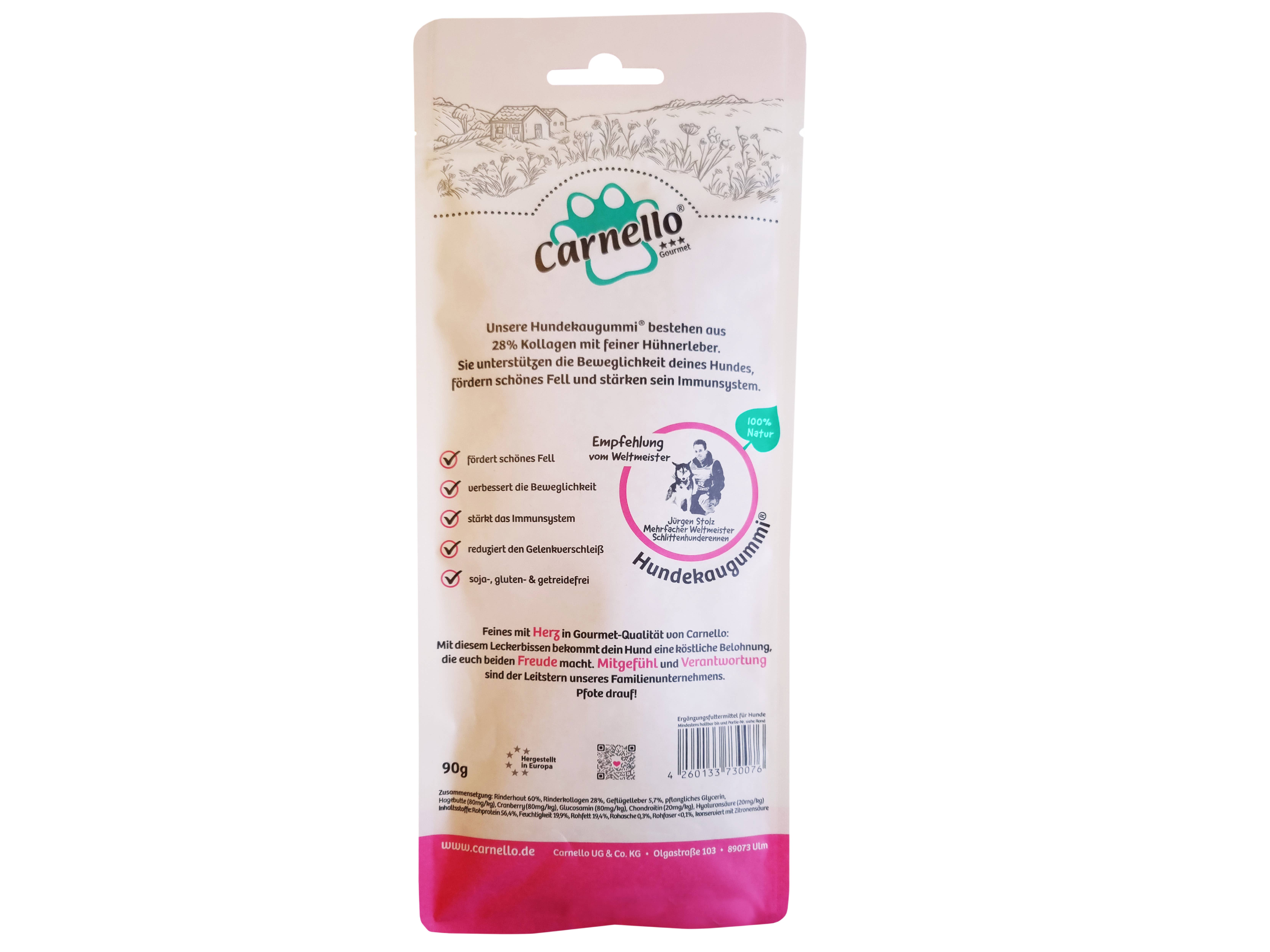 CARNELLO - Vente Friandises – chien - Dog Chewing Gum XL, nourriture pour chien2