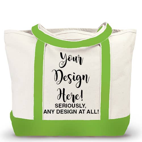 Mariasch Studios - Wholesale Tote Bag - Women's - Custom Cotton Canvas Boat Tote Bag: Your Own Design!2