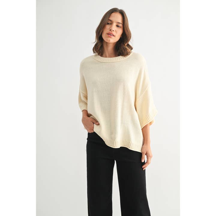 FUN2FUN - Wholesale Knit Sweater - Women's - BOXY CROP SWEATER6