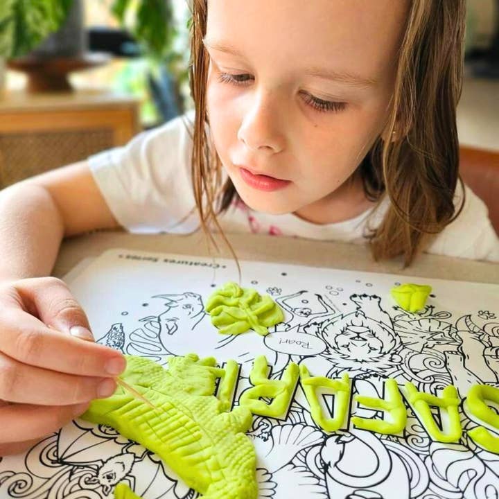 Little Change Creators - Wholesale Coloring Mat - Kids & Baby - SAFARI | Washable Animal Colouring Activity Mat11