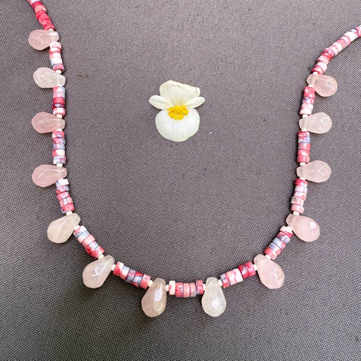 XTRA by Stacey - Wholesale Beaded/Pearl Necklace - The Pink Tide Necklace4