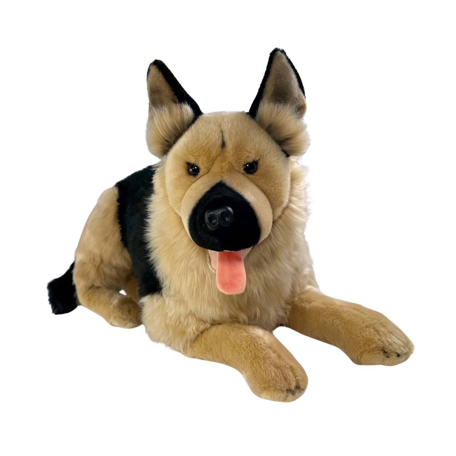 Bocchetta Plush Toys - Wholesale Pet Plush Toy - Dog - Caesar - German Shepherd - 64cm lying2