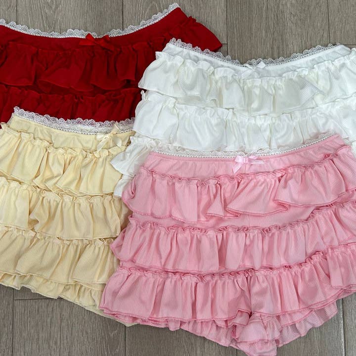 HIDDENBRAND - Wholesale Shorts - Women's - Multi-Layered Cake Sexy Lace Shorts