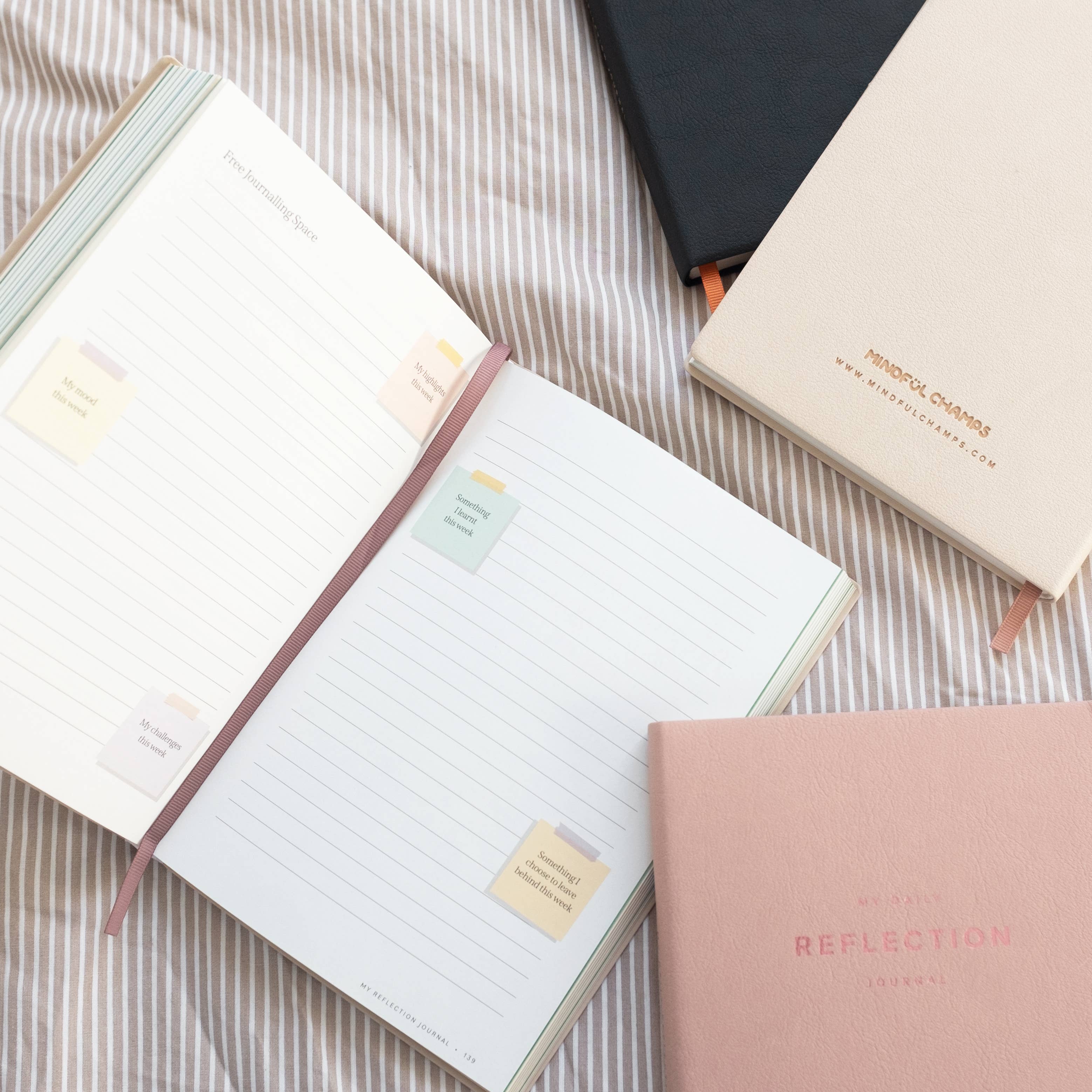 Mindful Champs - Vente Journal intime - Journal de réflexion quotidien pour adultes - 6 mois4