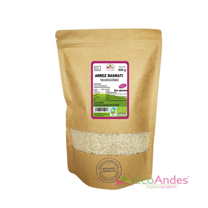 ECOANDES - Wholesale Rice - Basmati Rice 500g - ORGANIC1
