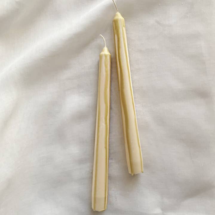 SoieLondon - Wholesale Tapered Candle/Candlestick - Sand Abstract Drip Candle sticks Set. Vegan, soy.