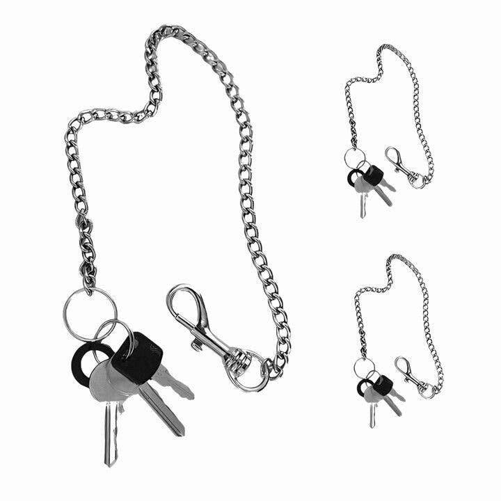 12 Pack Hipster Keyring with 40cm Chain - Durable Quick Release Key Holder for wholesale by Chame