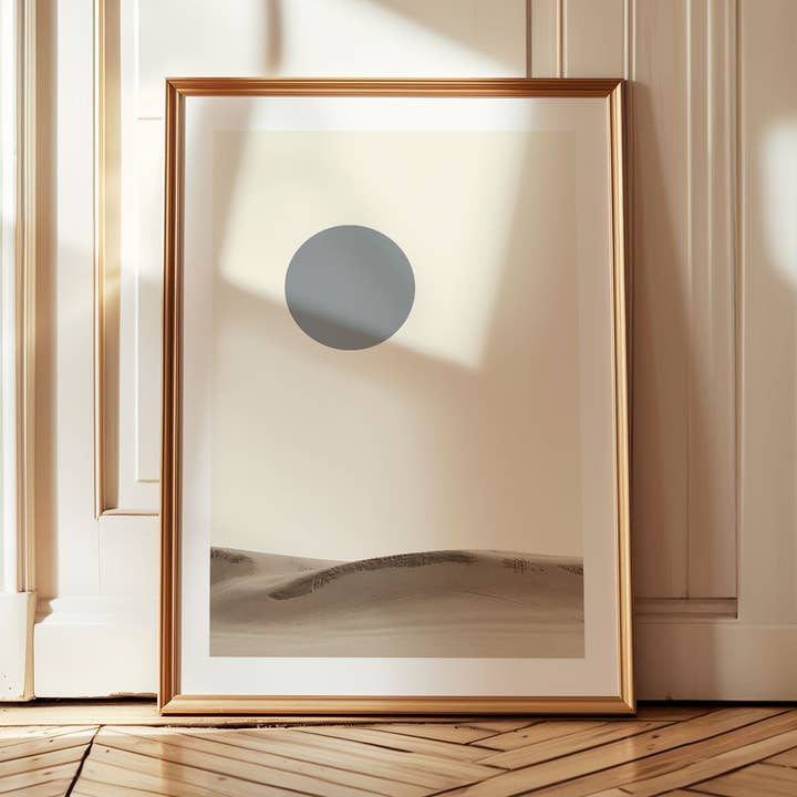 Desert - Nature Eclipse - Arte mural minimalista único para venta al por mayor de Sera/Lina