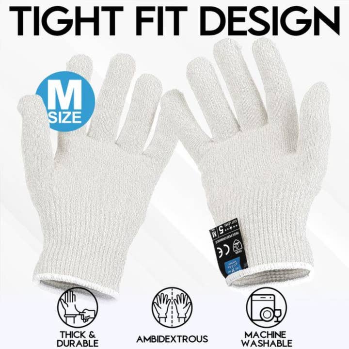 Zulay Kitchen - Wholesale Gloves - Unisex - Cut Resistant Gloves Level 5 Protection - Medium4