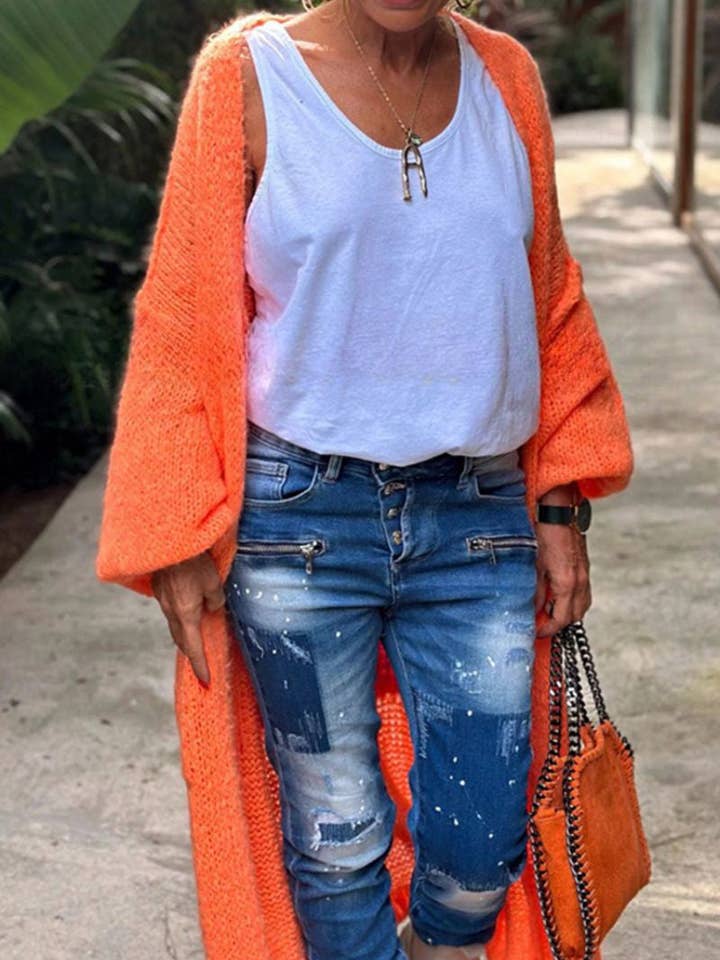 Mccolin - Wholesale Cardigan - Women's - Love & Peace Graphic Cardigan