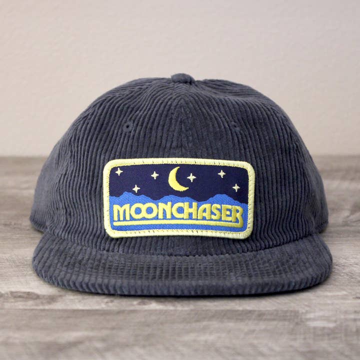 Cappello Moonchaser in velluto a coste non strutturato a 6 pannelli per la vendita all'ingrosso da parte di SheeleyCo