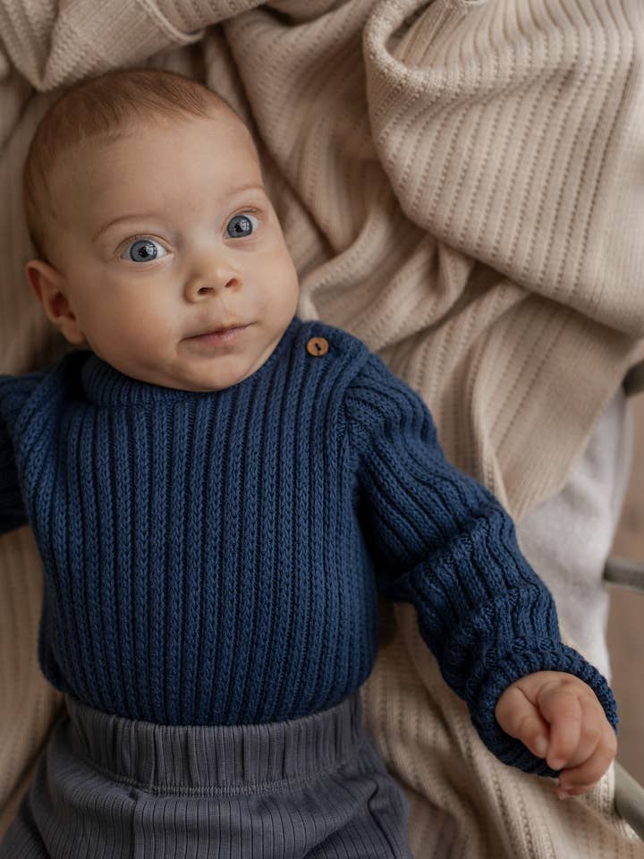 hanevild - Wholesale Bodysuit (Non-Footed) - Baby - Albert, strikket babydragt3